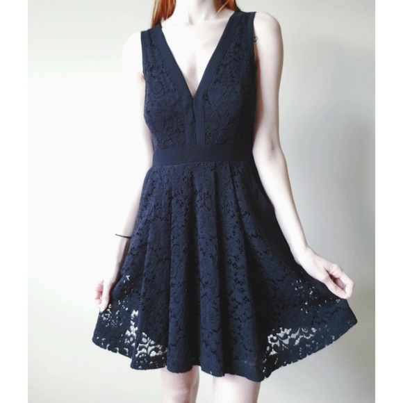 Free People Lovely in Lace Fit & Flare Dress - Picture 4 of 6